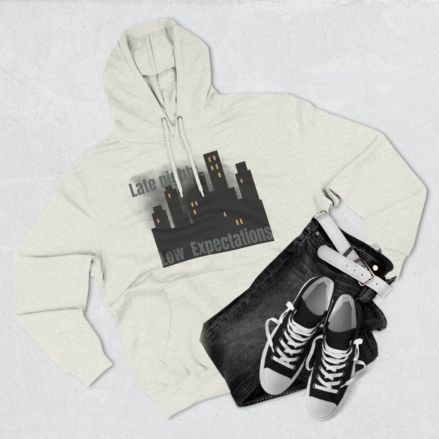 Late Night Vibes Fleece Hoodie