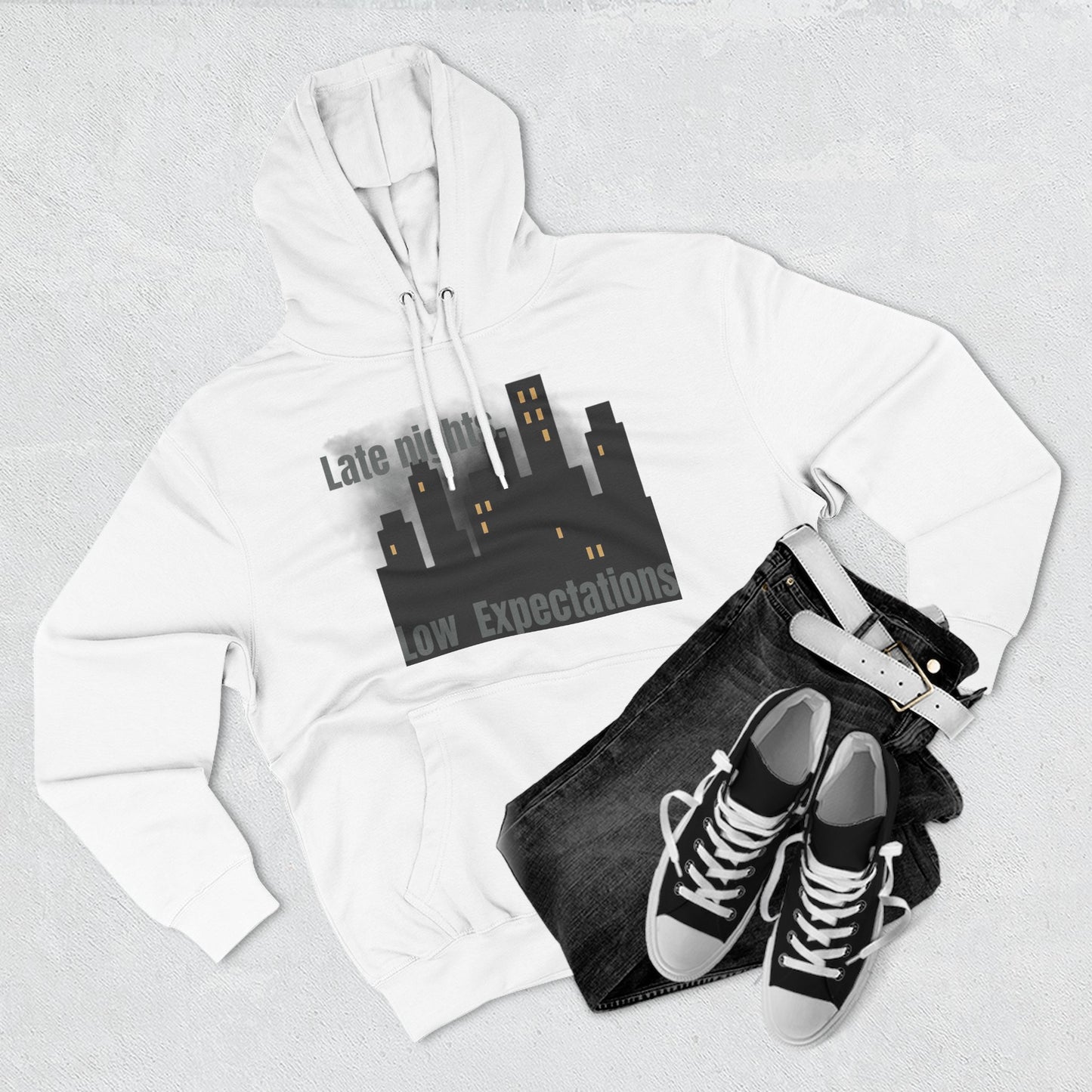 Late Night Vibes Fleece Hoodie