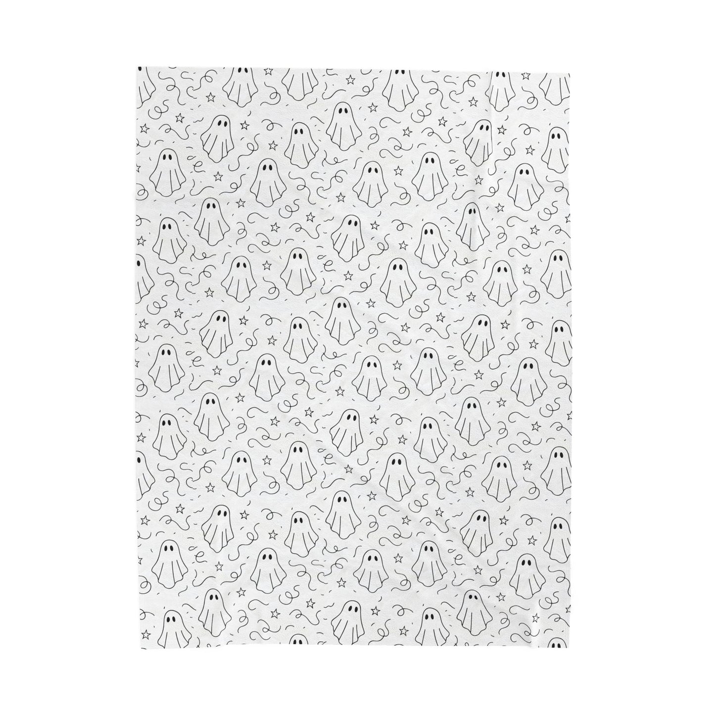 Cozy Ghost Velveteen Plush Blanket