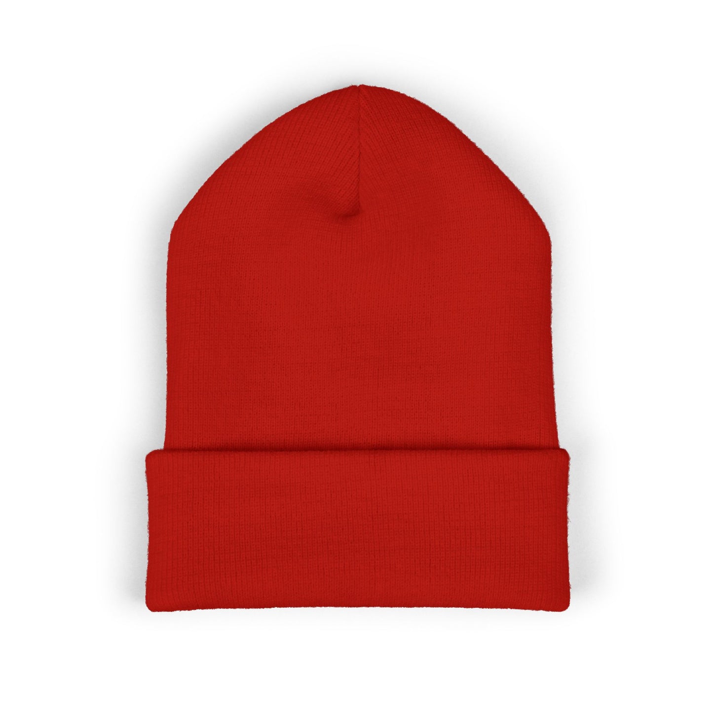 Darkness Cozy Embroidered Cuffed Beanie, Unisex Knit Beanie