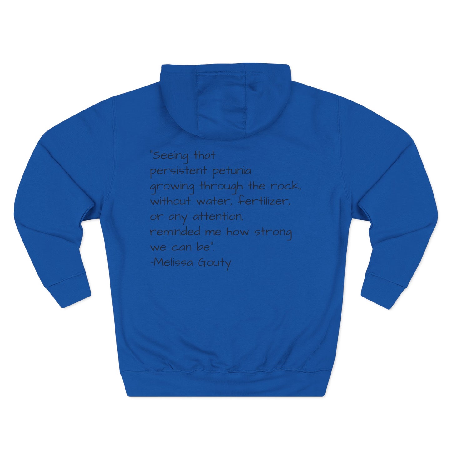 Floral Inspirational Hoodie, Cozy Fleece Pullover