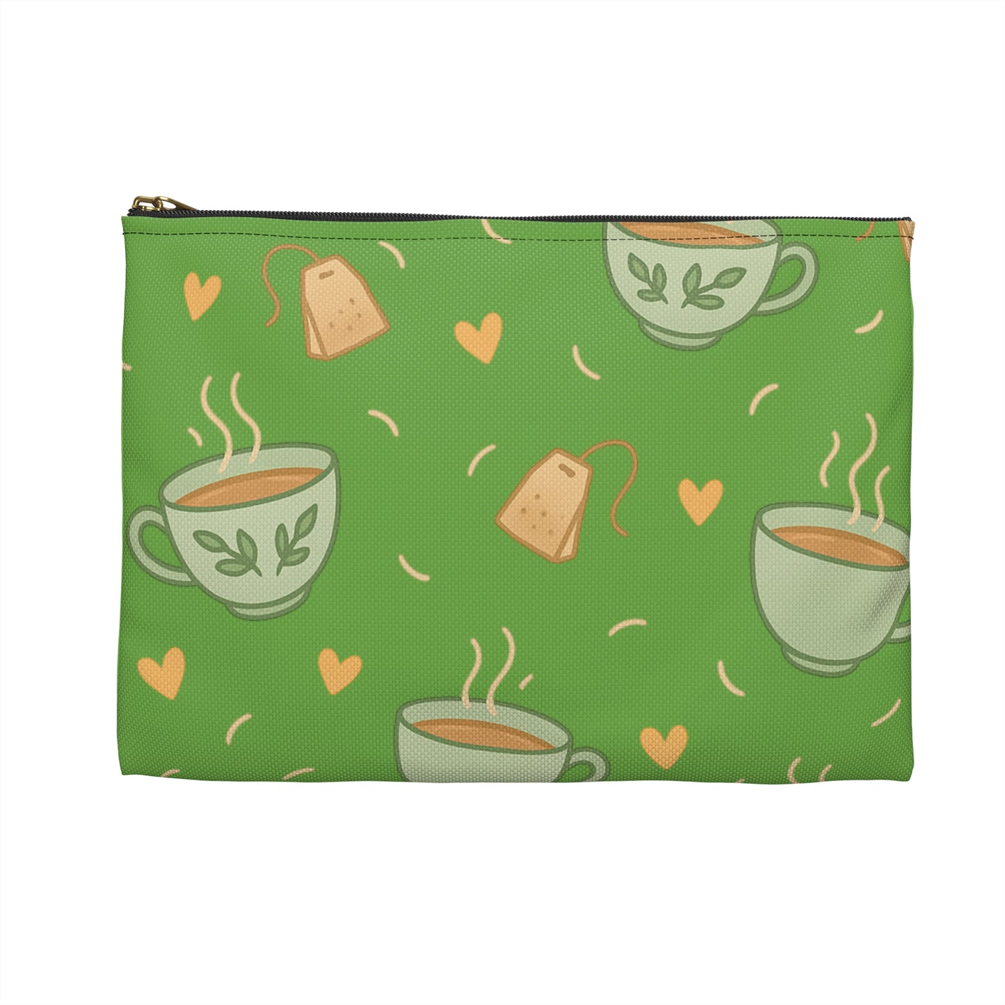 Cute Tea Lover's Accessory Pouch, Eco-Friendly