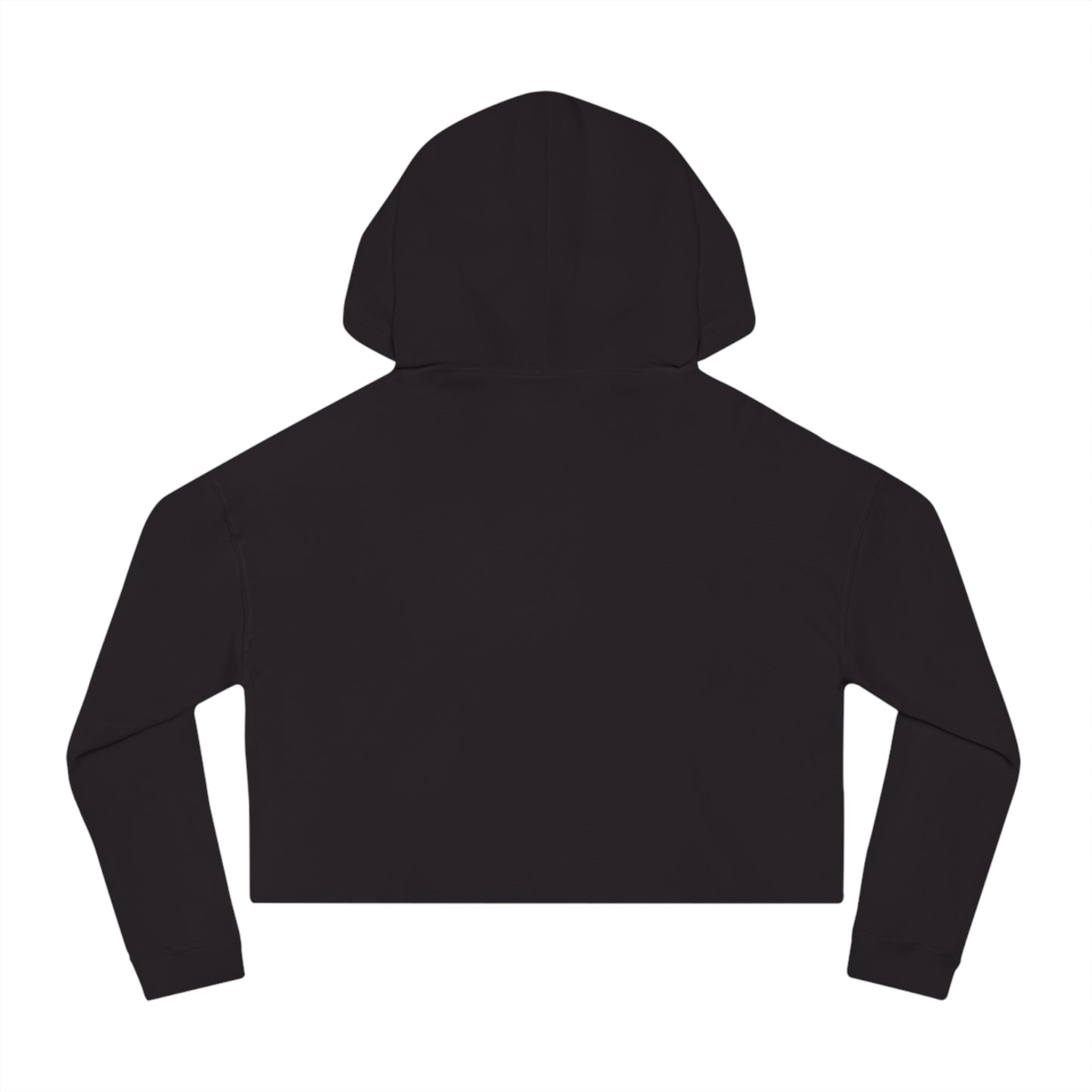 Cozy Autumn Cropped Hoodie - Sippin' Cider and Summoning Peace