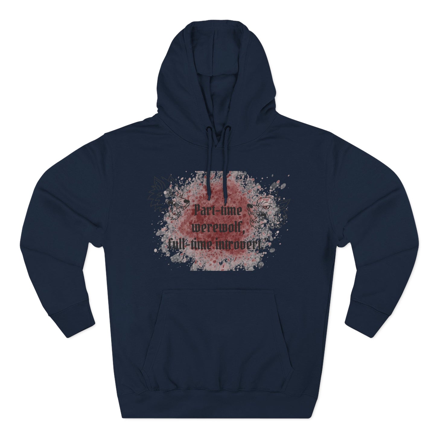 Casual Fleece Hoodie for Fun-Loving Werewolf Enthusiasts