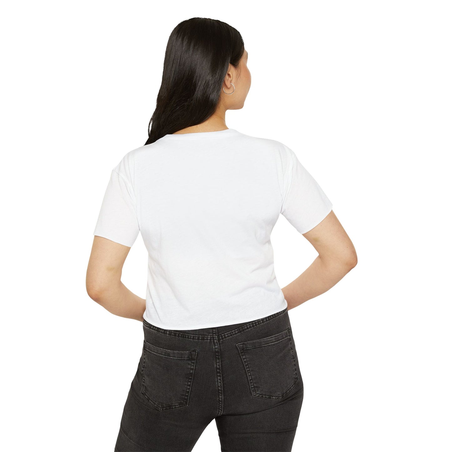 Caffeine and Inner Demons Crop Top -Boho Shirt