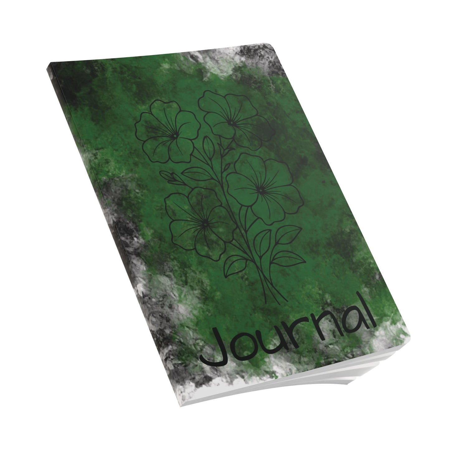 Softcover Journal with Inspirational Quote | Green Petunia Design