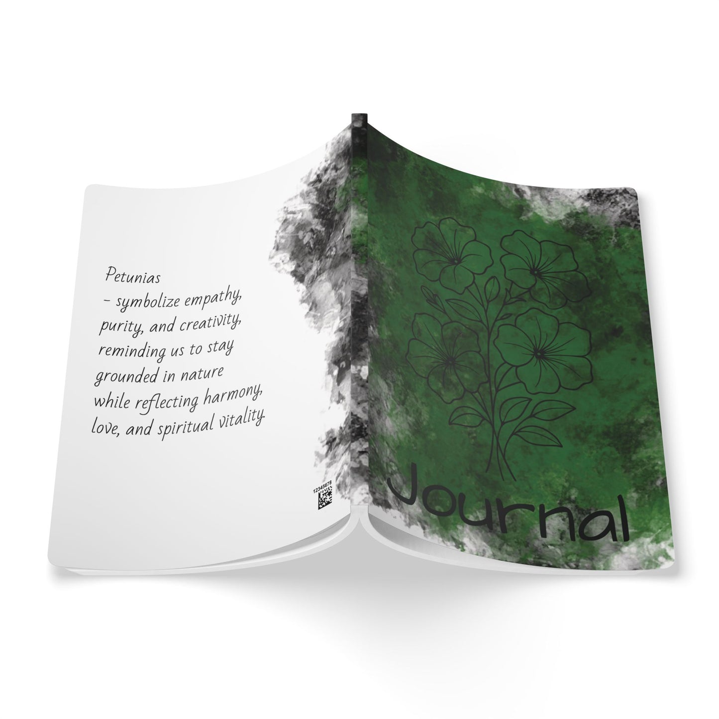 Softcover Journal with Inspirational Quote | Green Petunia Design