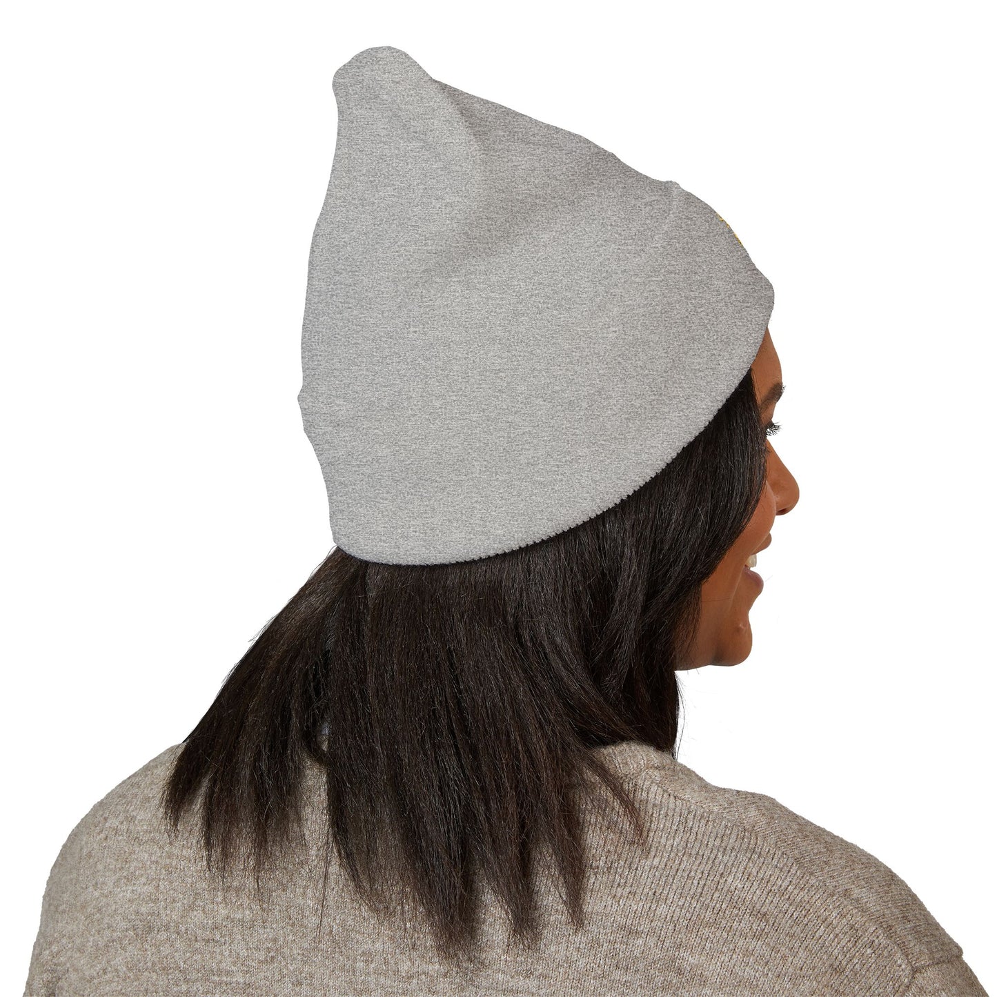 Darkness Cozy Embroidered Cuffed Beanie, Unisex Knit Beanie