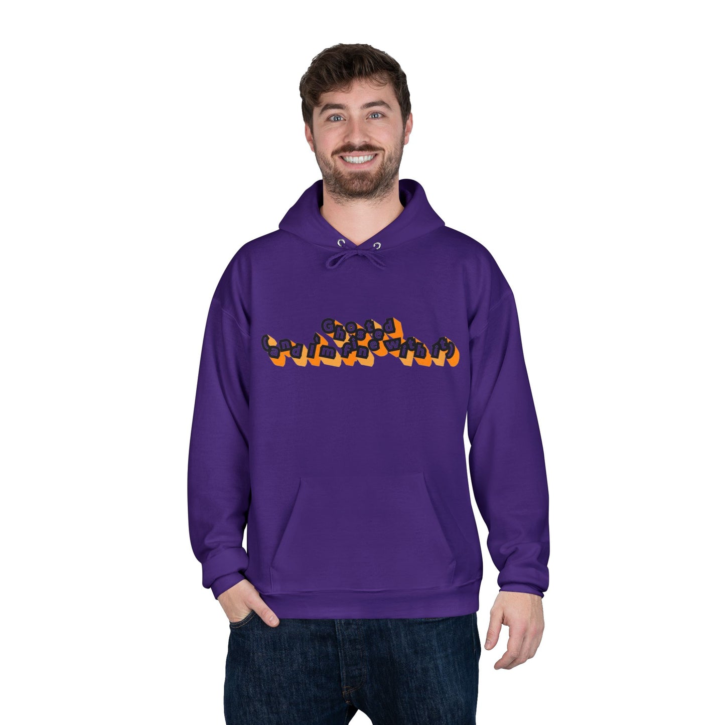 Eco-Friendly Graphic Hoodie Ghosted and I'm Fine With It