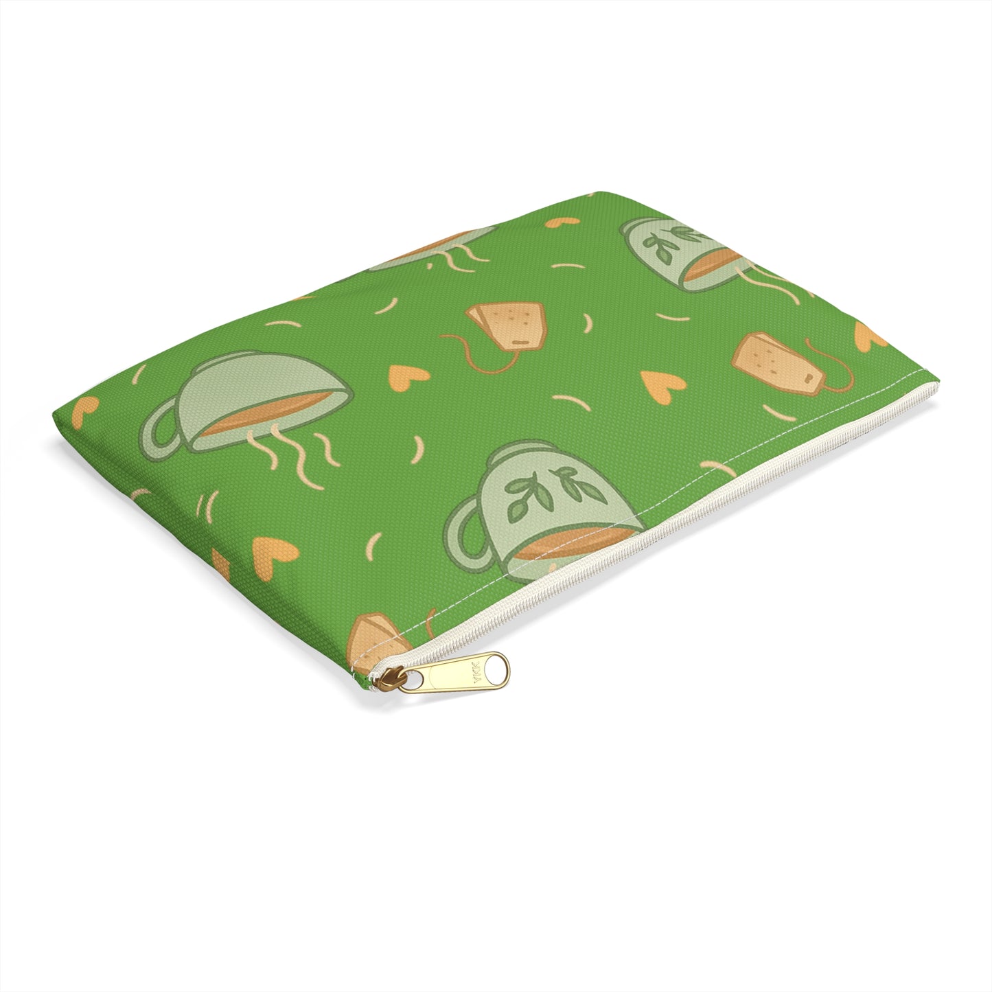 Cute Tea Lover's Accessory Pouch, Eco-Friendly