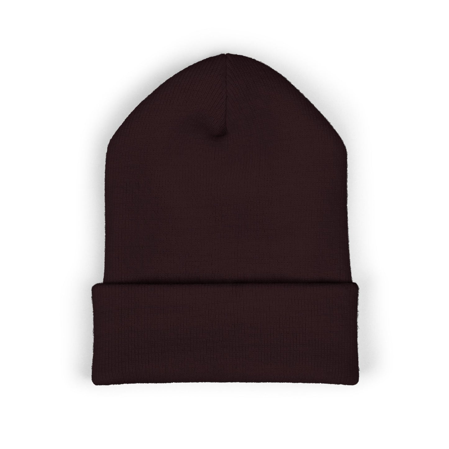 Darkness Cozy Embroidered Cuffed Beanie, Unisex Knit Beanie