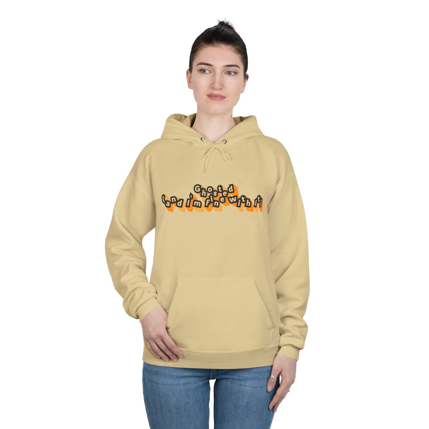 Eco-Friendly Graphic Hoodie Ghosted and I'm Fine With It