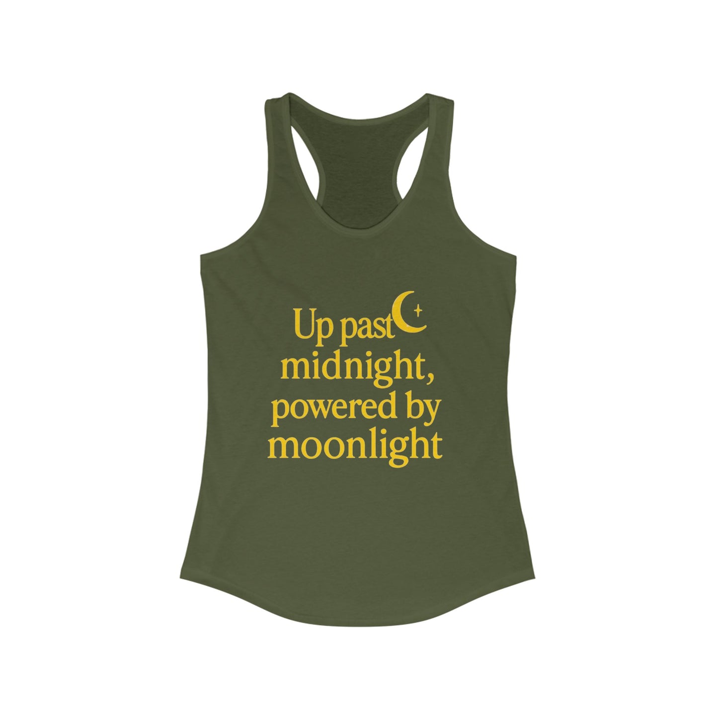 Up Past MidnightRacerback Tank Top