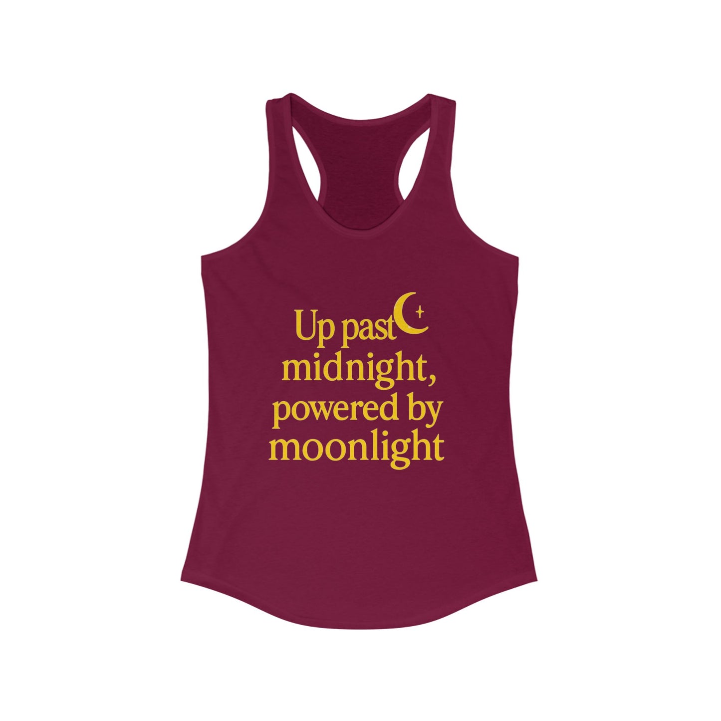 Up Past MidnightRacerback Tank Top