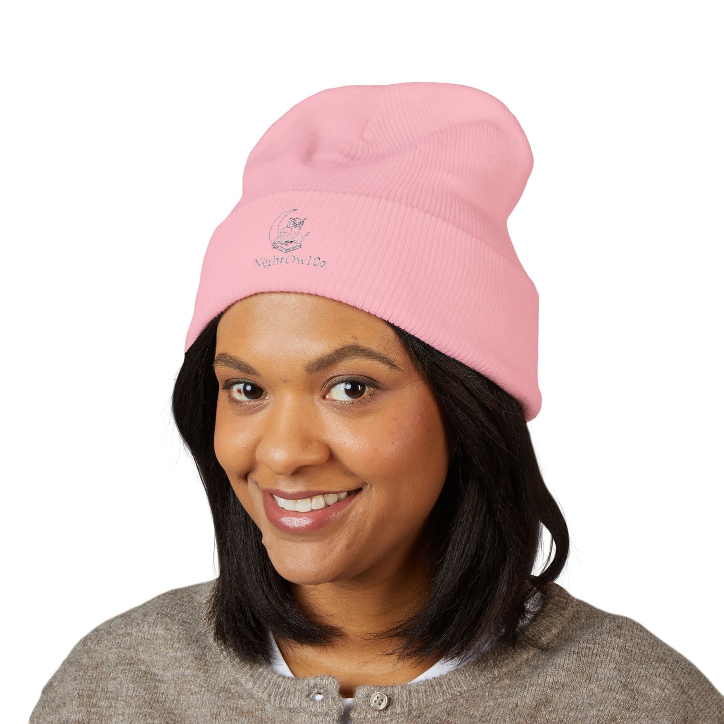 Embroidered Cuffed Beanie NightOwl Co Brand