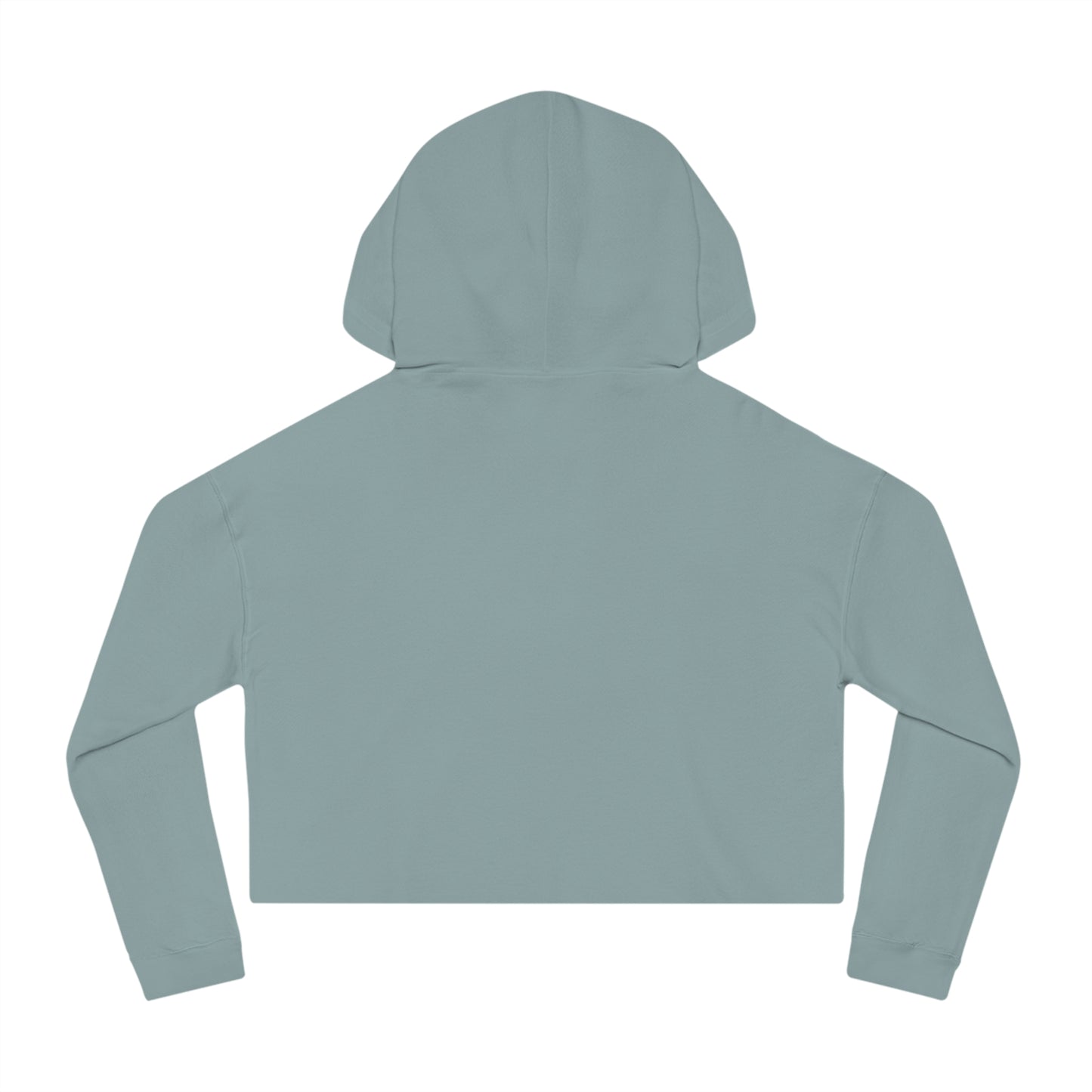 Cozy Autumn Cropped Hoodie - Sippin' Cider and Summoning Peace