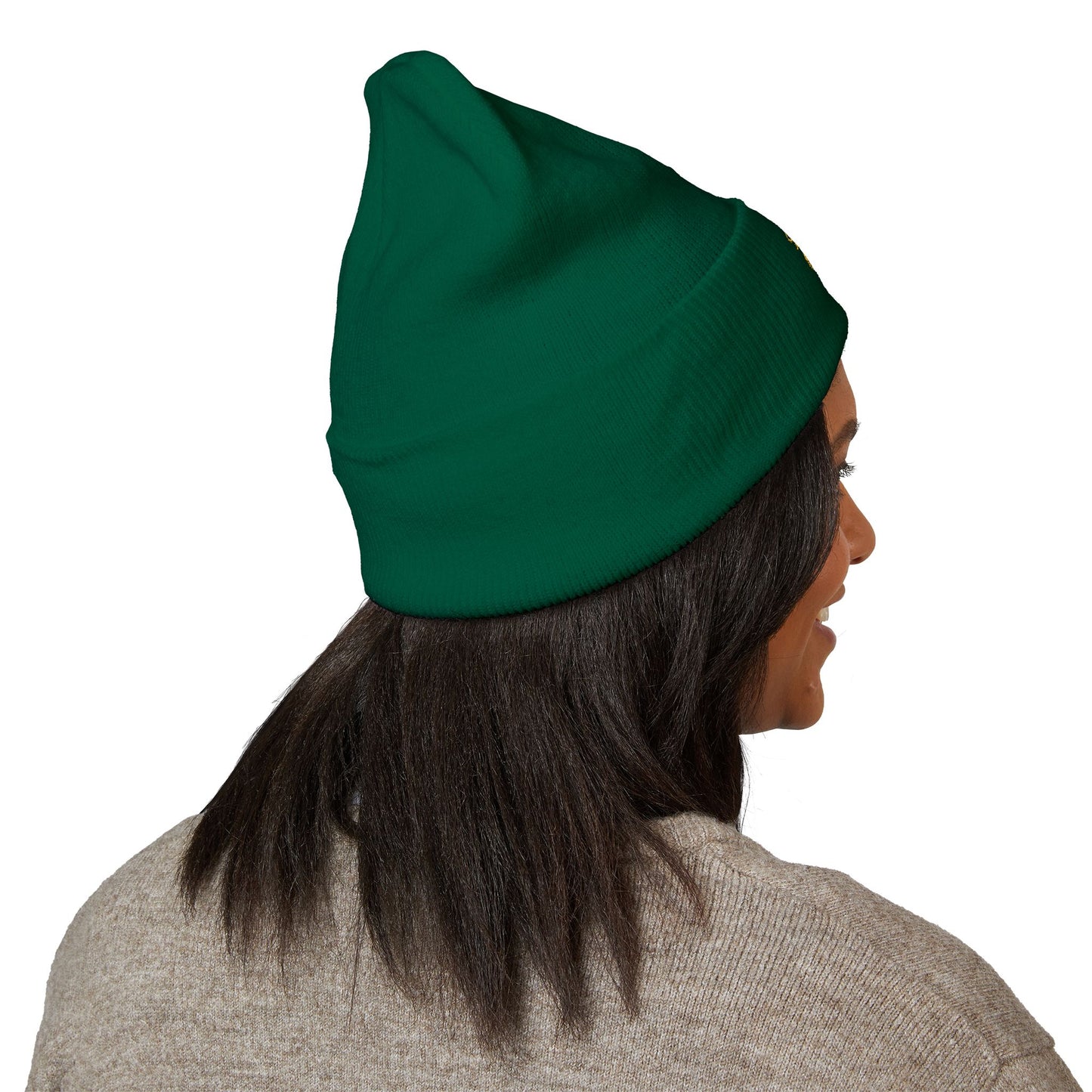 Darkness Cozy Embroidered Cuffed Beanie, Unisex Knit Beanie