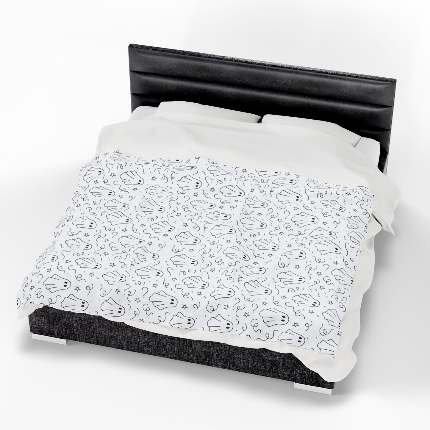 Cozy Ghost Velveteen Plush Blanket