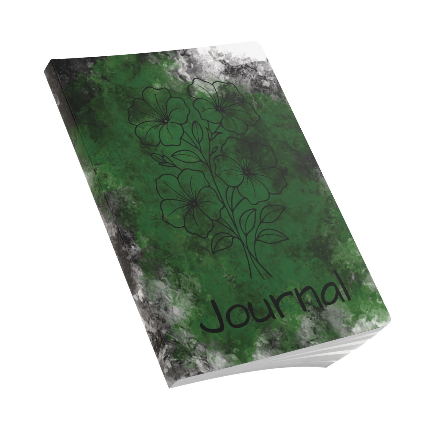 Softcover Journal with Inspirational Quote | Green Petunia Design