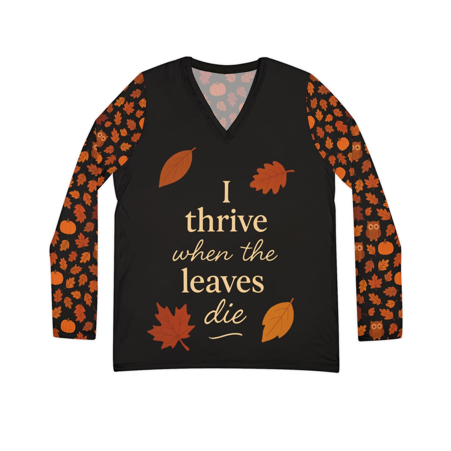 Autumn V-Neck Shirt, Fall Fashion