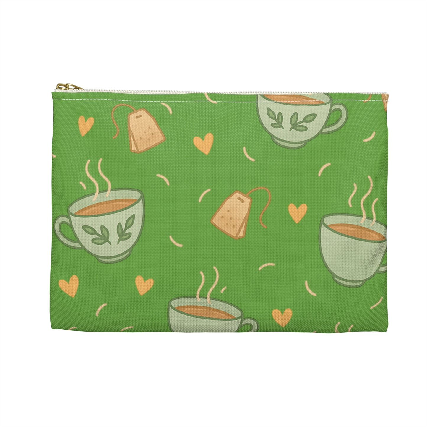 Cute Tea Lover's Accessory Pouch, Eco-Friendly