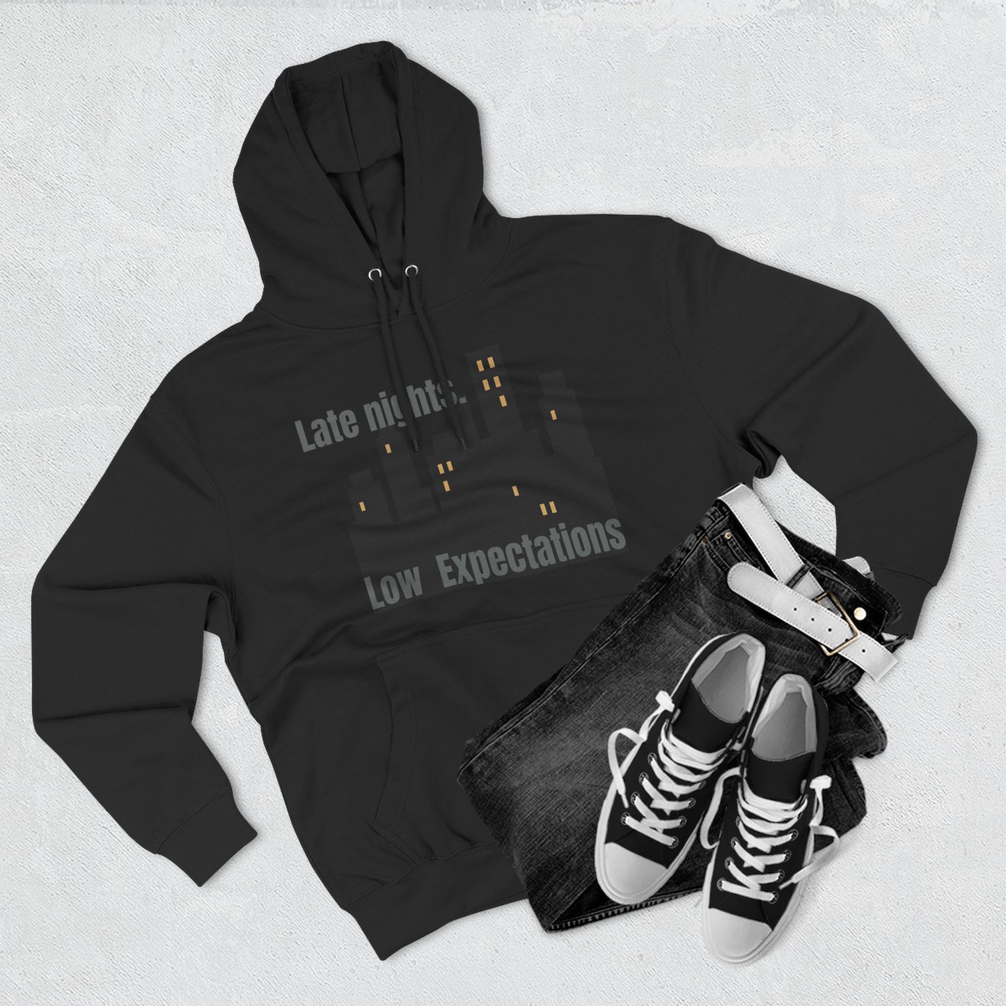 Late Night Vibes Fleece Hoodie