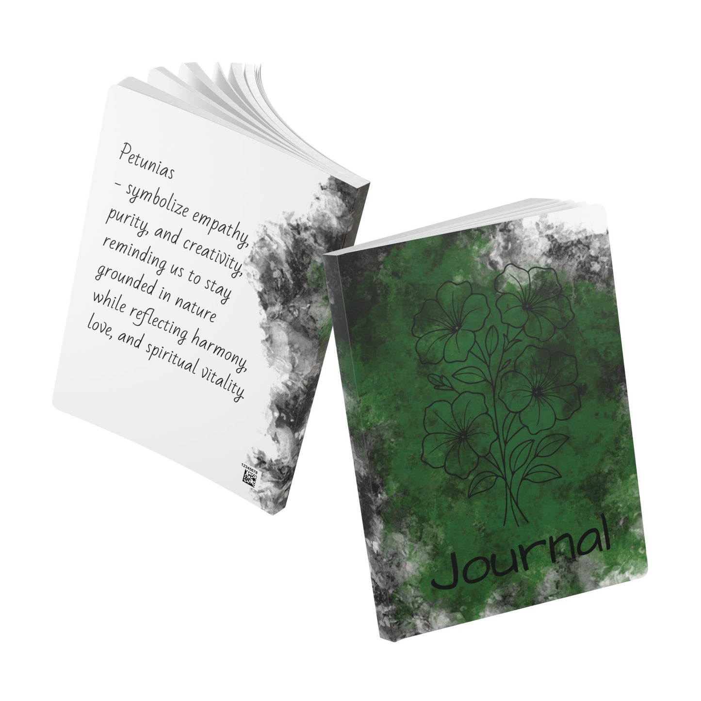 Softcover Journal with Inspirational Quote | Green Petunia Design