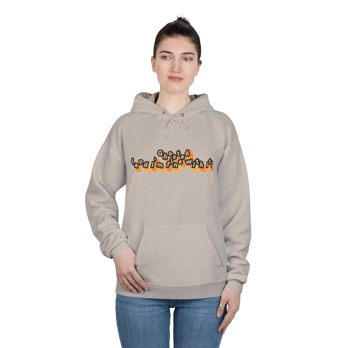 Eco-Friendly Graphic Hoodie Ghosted and I'm Fine With It