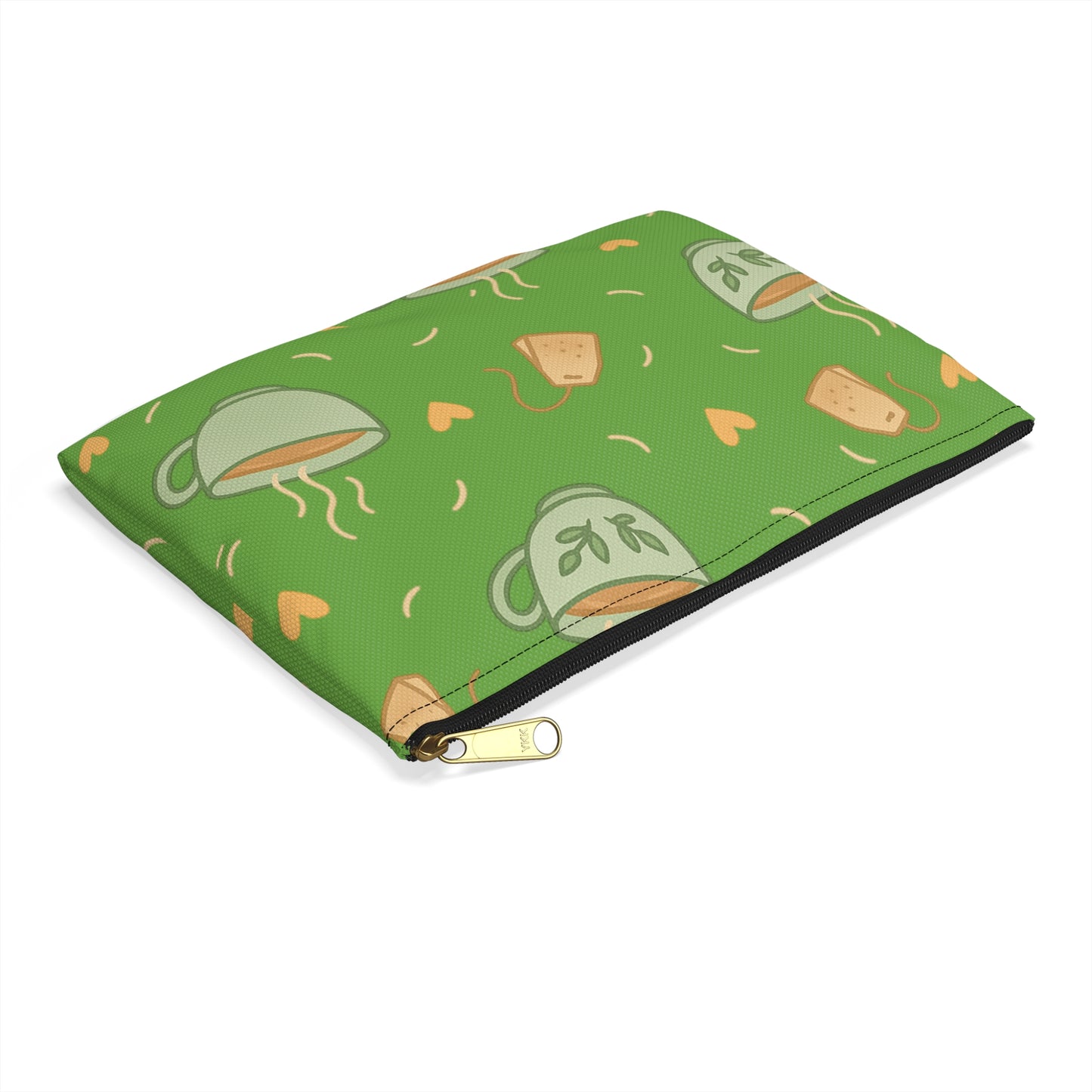 Cute Tea Lover's Accessory Pouch, Eco-Friendly