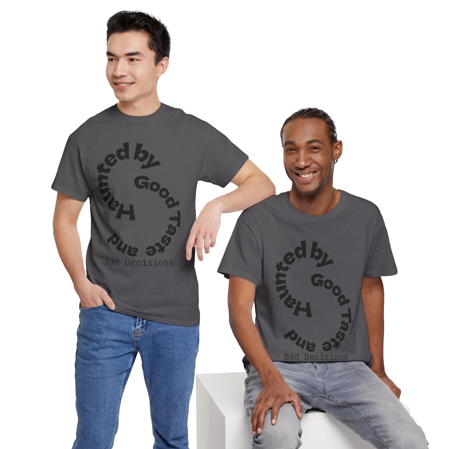 Good Taste & Bad Decisions Tee, Unisex Cotton T-Shirt, Funny Graphic Tee, Gift for Friends, Casual Wear, Statement Shirt
