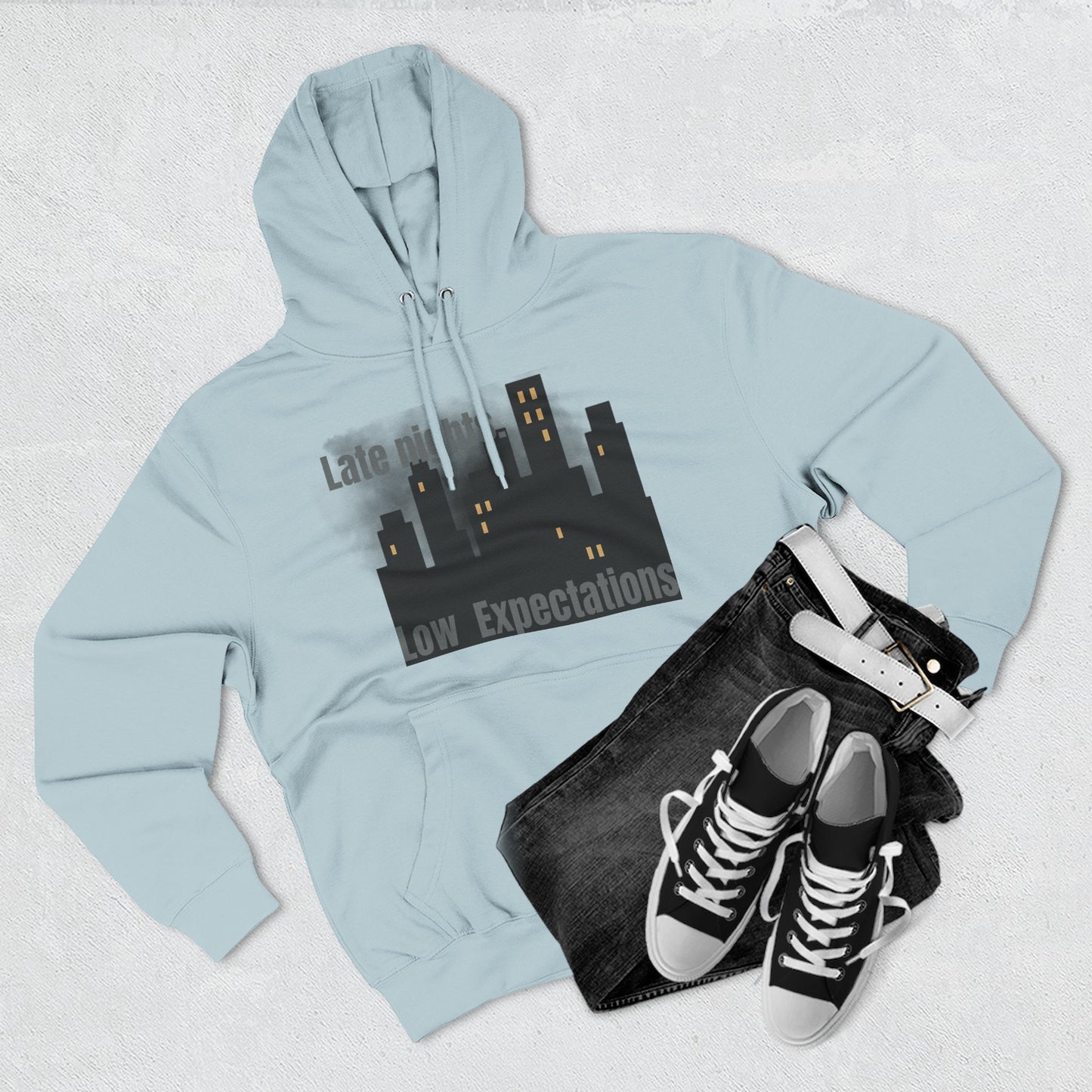 Late Night Vibes Fleece Hoodie