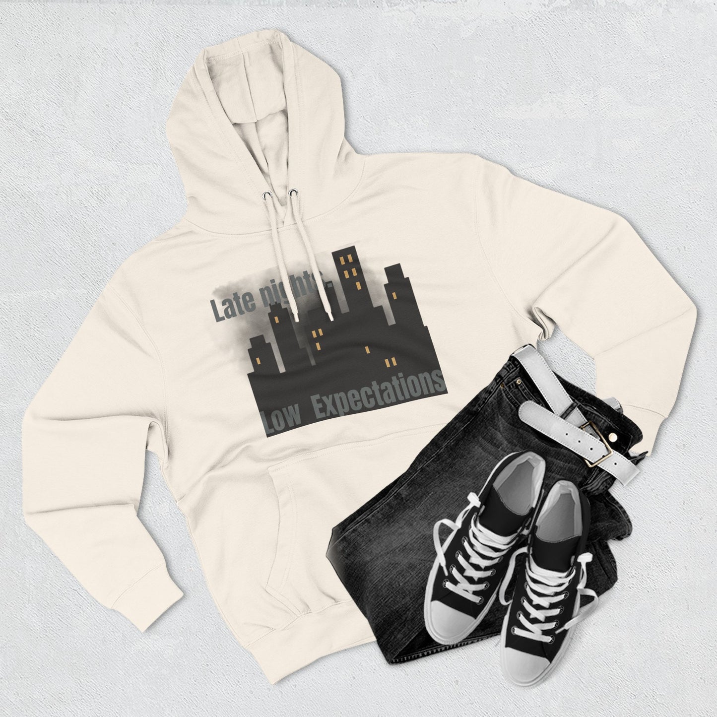 Late Night Vibes Fleece Hoodie