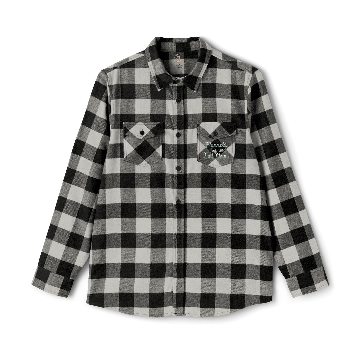 Cozy Flannel Shirt for Autumn Vibes, Flannels Fog and Full Moons