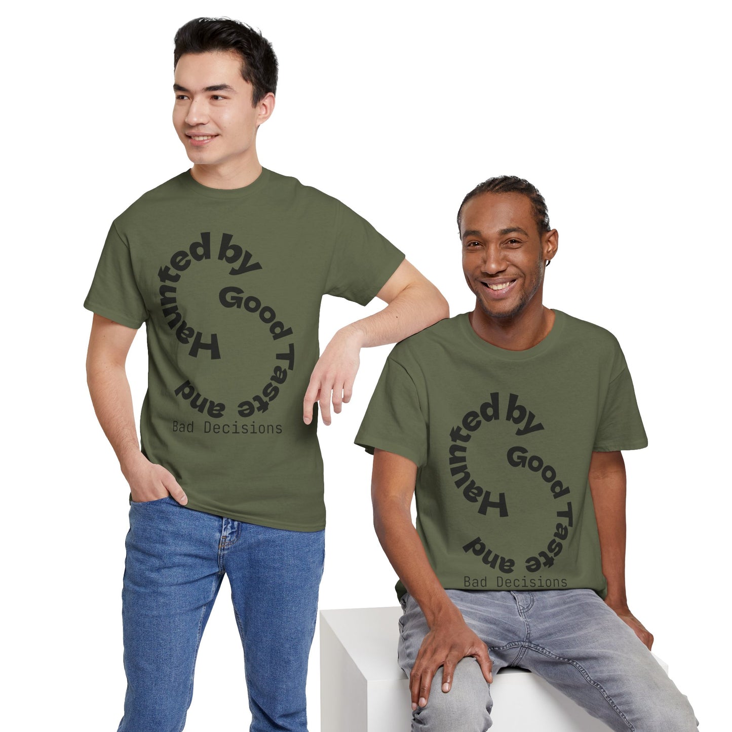 Good Taste & Bad Decisions Tee, Unisex Cotton T-Shirt, Funny Graphic Tee, Gift for Friends, Casual Wear, Statement Shirt
