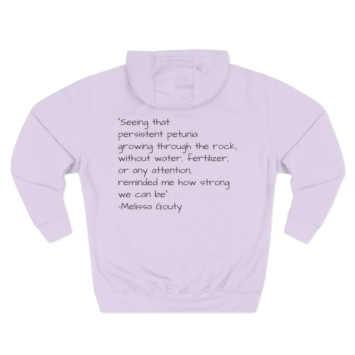 Floral Inspirational Hoodie, Cozy Fleece Pullover