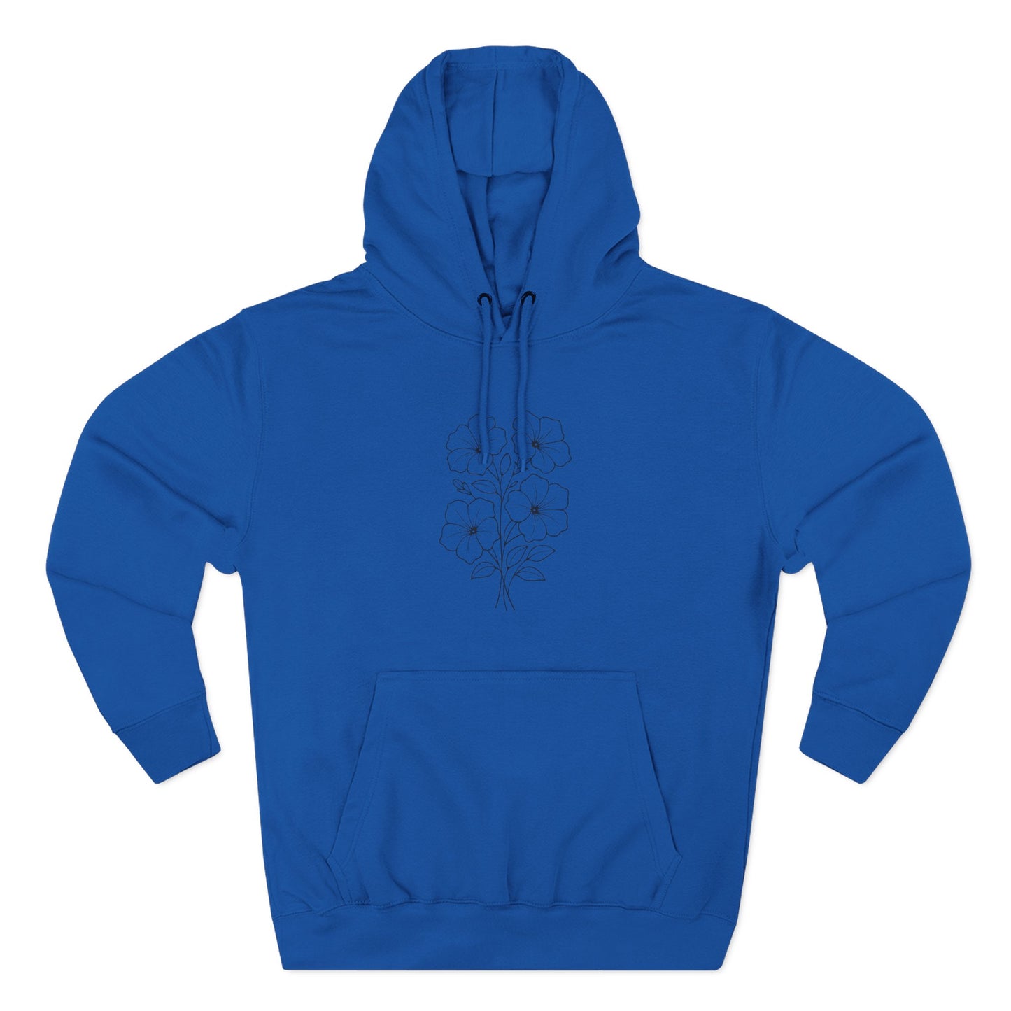 Floral Inspirational Hoodie, Cozy Fleece Pullover