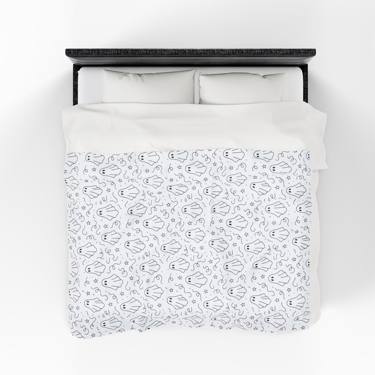 Cozy Ghost Velveteen Plush Blanket