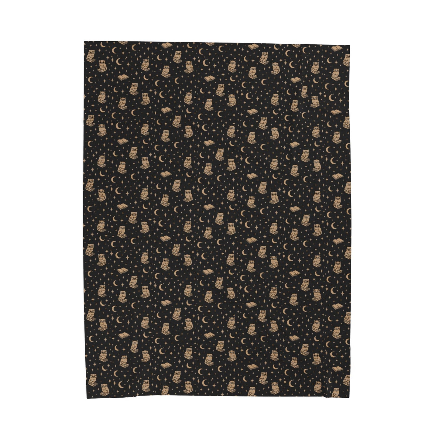 Starry Night Owls Cozy Velveteen Plush Blanket for Home