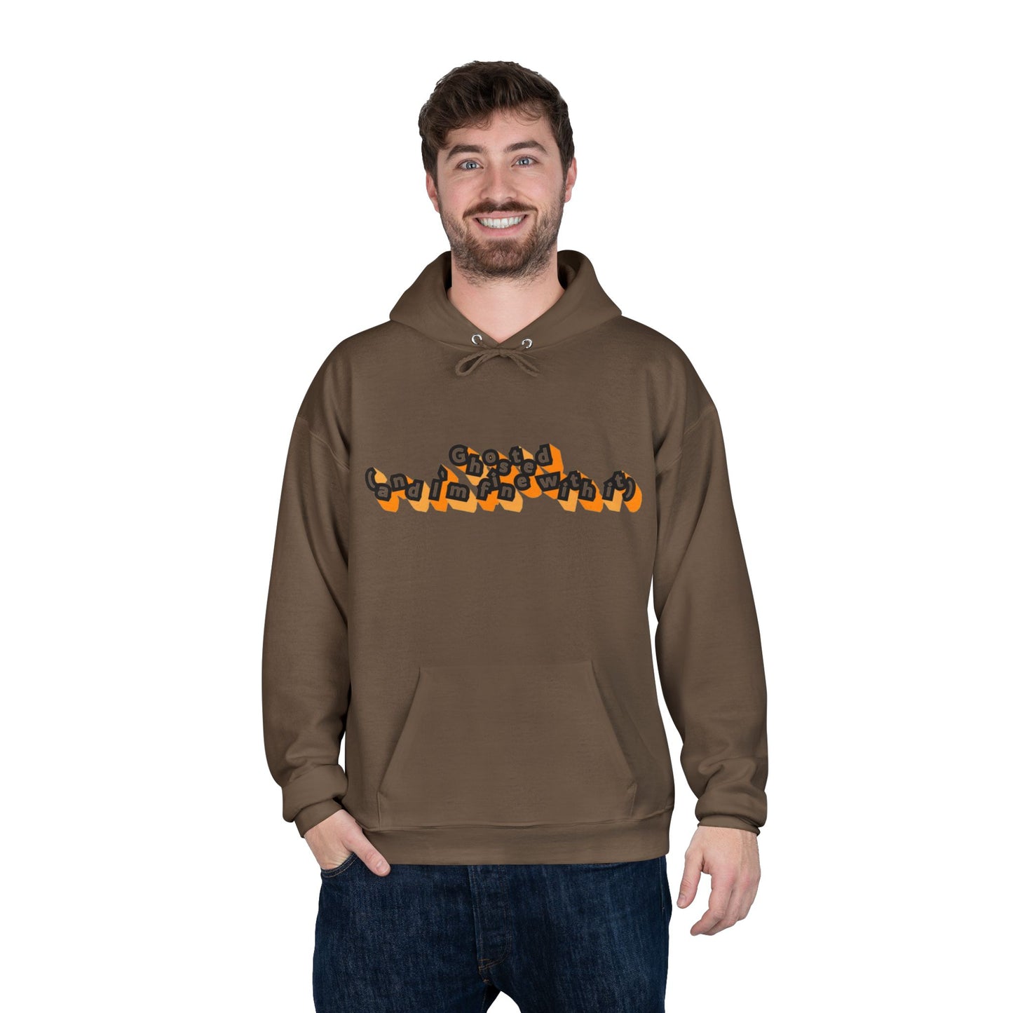 Eco-Friendly Graphic Hoodie Ghosted and I'm Fine With It