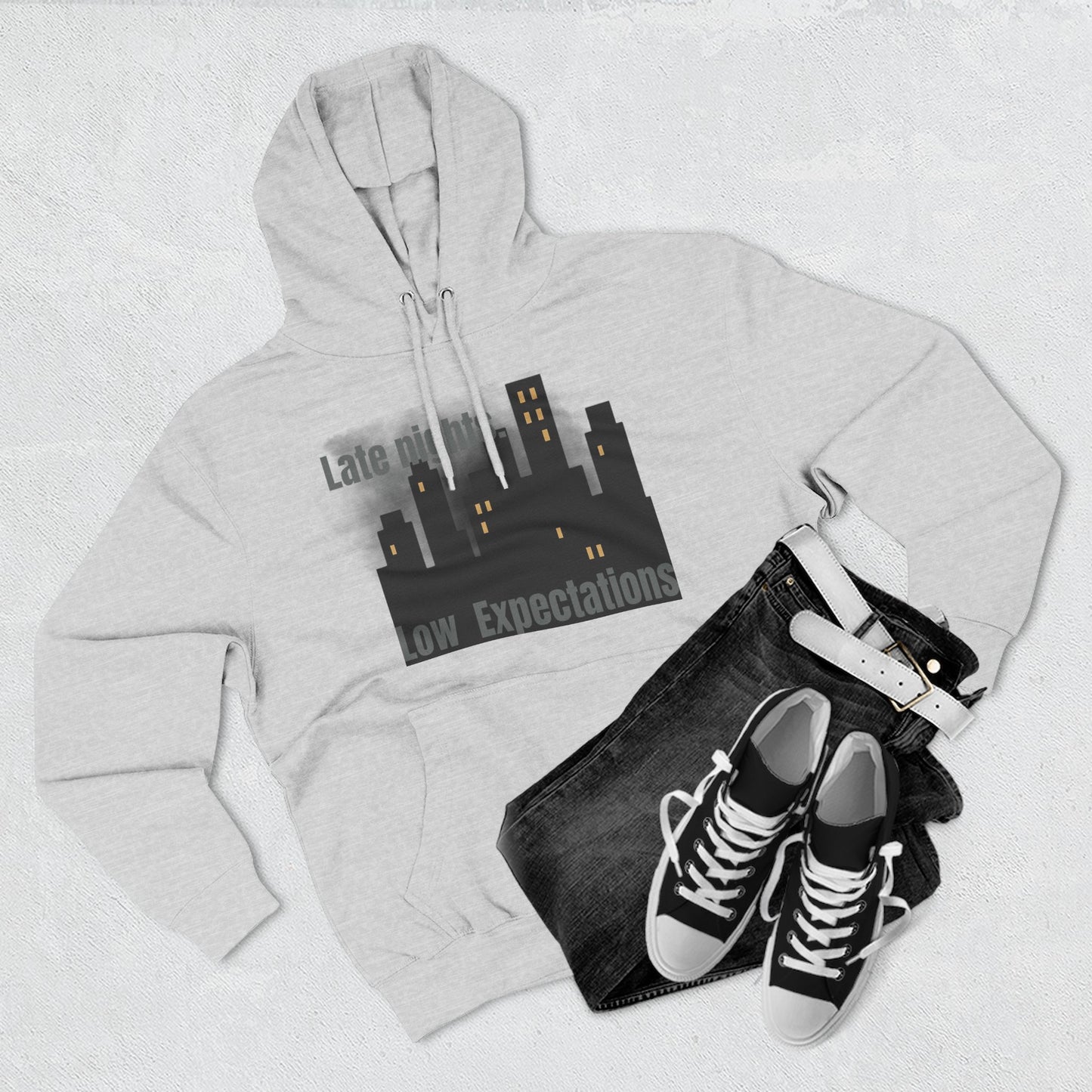 Late Night Vibes Fleece Hoodie