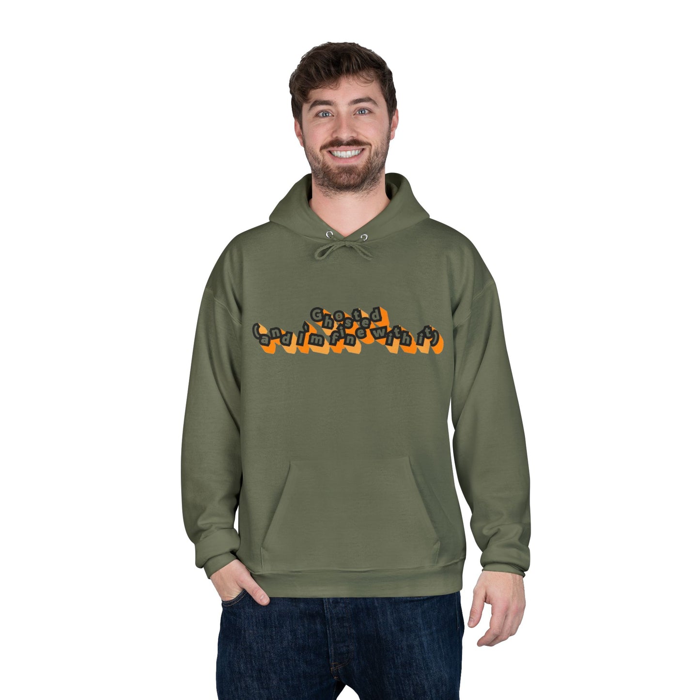 Eco-Friendly Graphic Hoodie Ghosted and I'm Fine With It