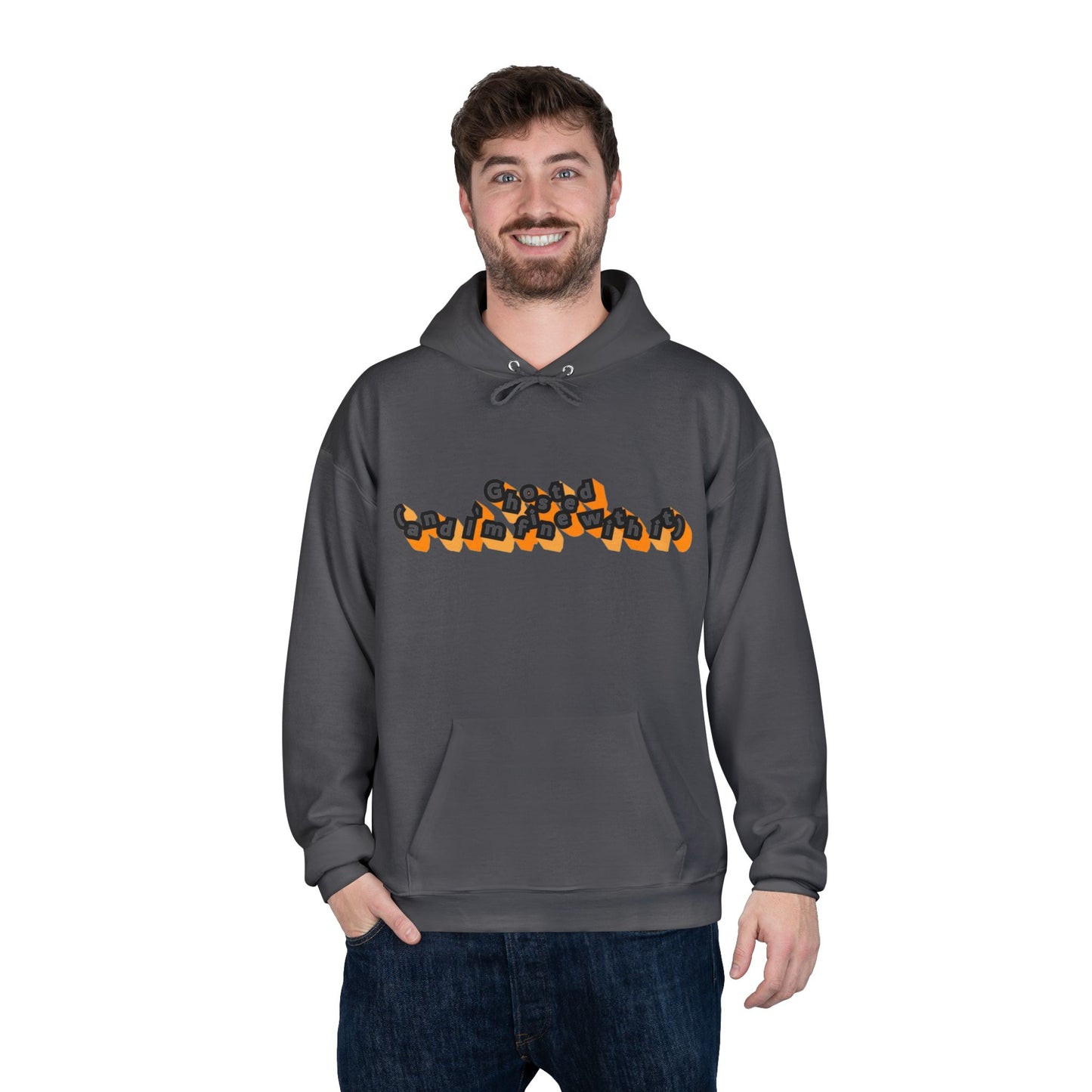 Eco-Friendly Graphic Hoodie Ghosted and I'm Fine With It