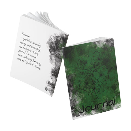 Softcover Journal with Inspirational Quote | Green Petunia Design