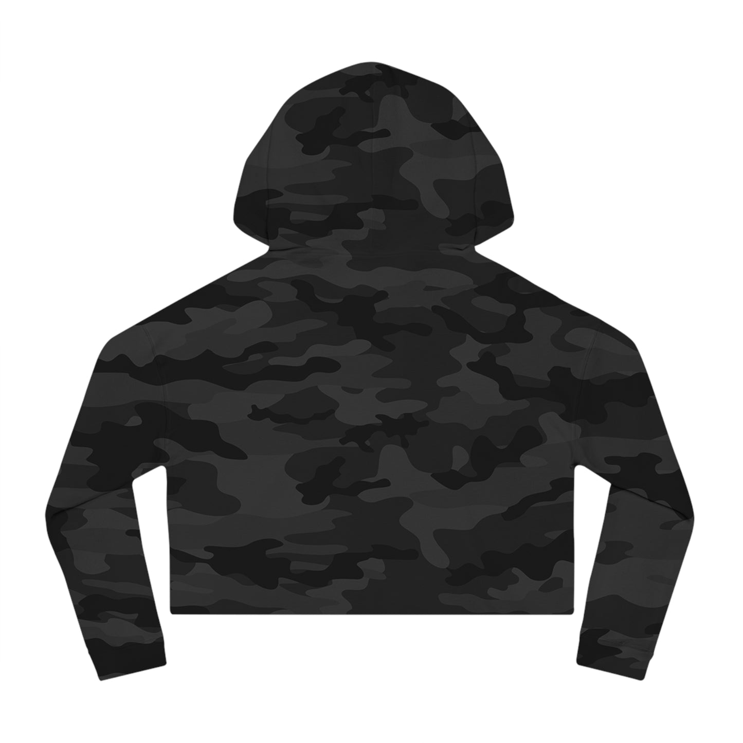 Cozy Autumn Cropped Hoodie - Sippin' Cider and Summoning Peace