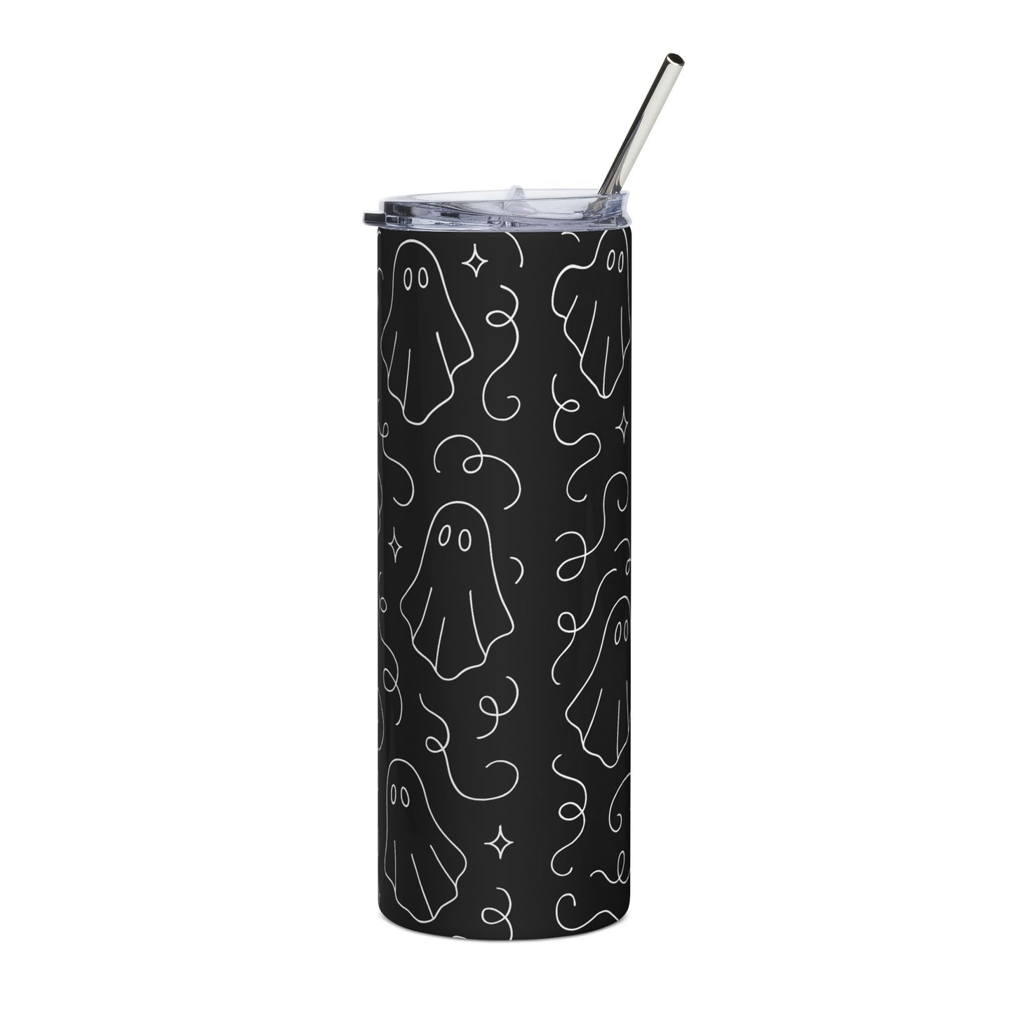 Spooky Ghost Stainless Steel Tumbler, 20oz