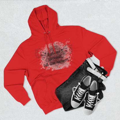 Casual Fleece Hoodie for Fun-Loving Werewolf Enthusiasts
