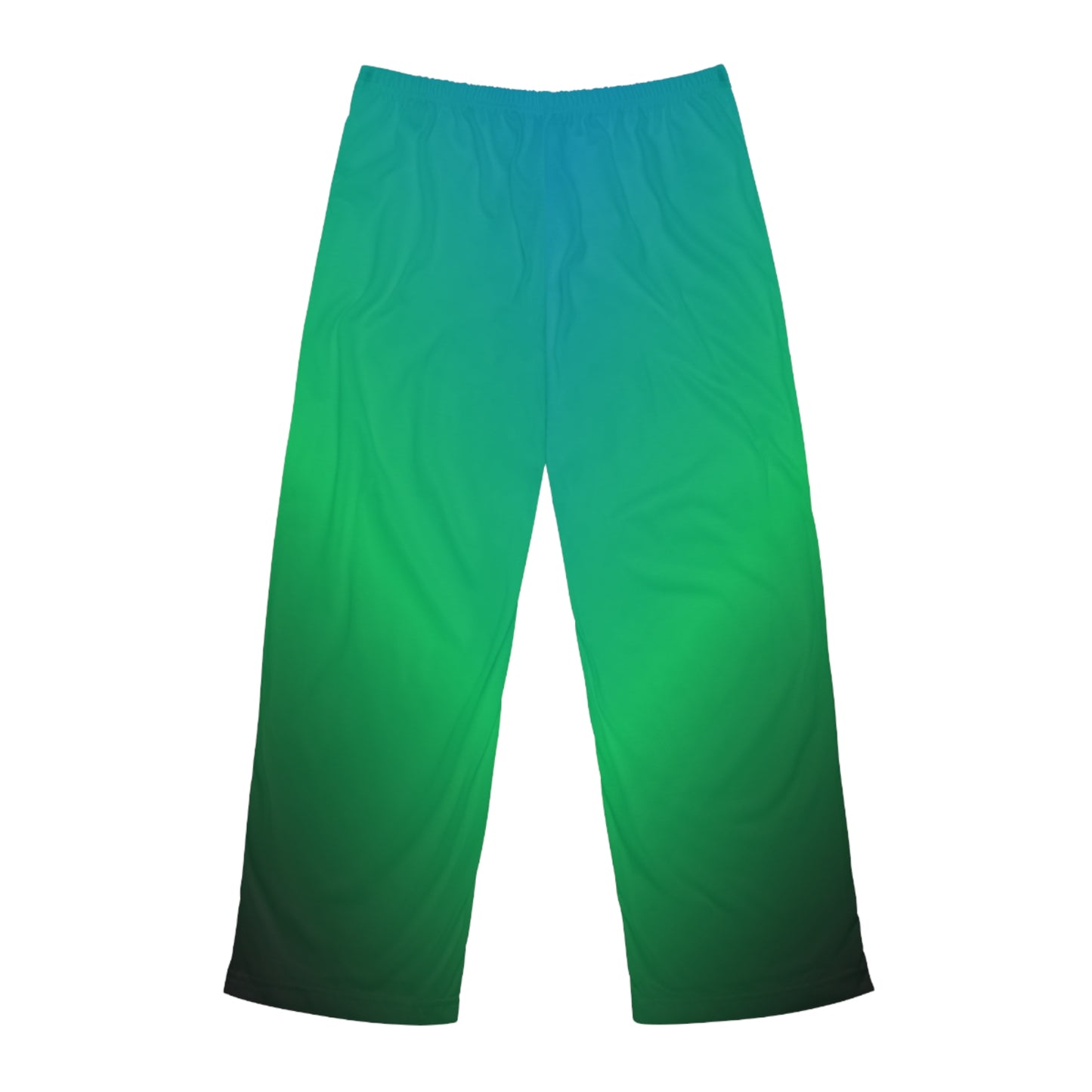 Teal & Green Gradient Men’s Pajama Pants
