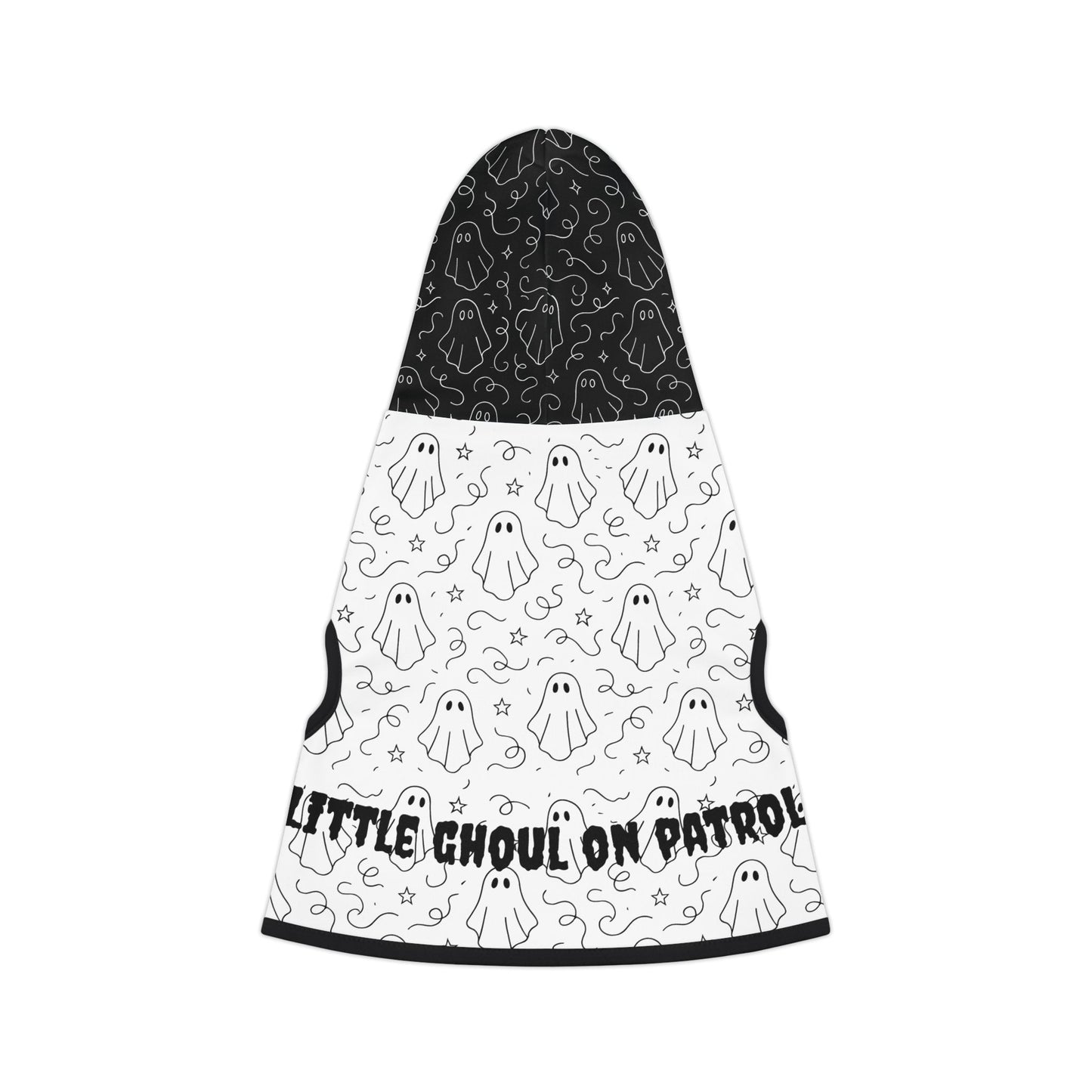 Spooky Pet Hoodie for Halloween, Little Ghoul on Patrol