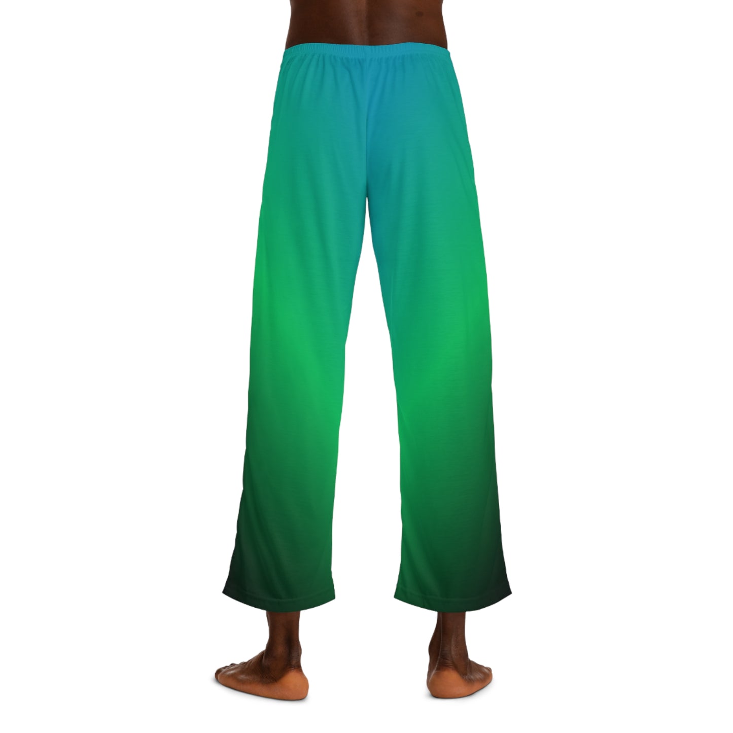 Teal & Green Gradient Men’s Pajama Pants