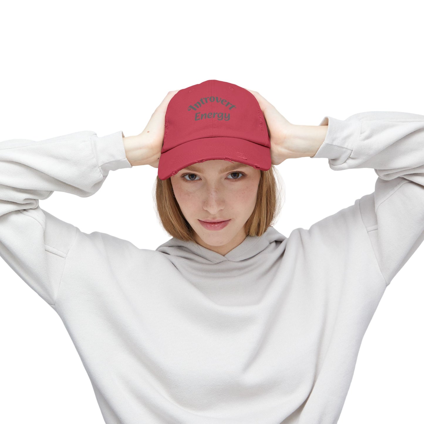 Distressed Cap - Introvert Energy Hat